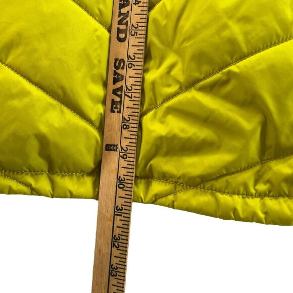The North Face Mens Puffer XL Jacket Size Thin Chartreuse Yellow EUC RN 61661 - Picture 10 of 11